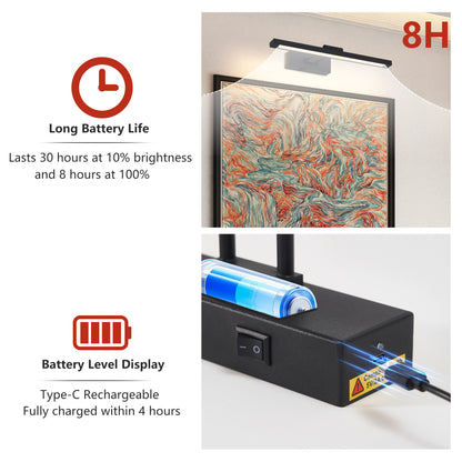 Calloway battery-operated picture light in black, alternate view 3