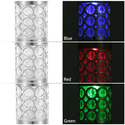 Crystal head solar stake light on a stainless steel post, alternate view 4