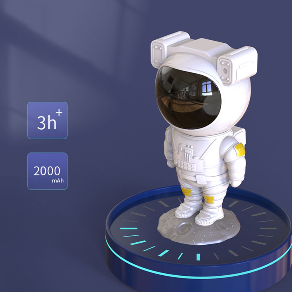Astronaut galaxy projector with remote, alternate view 3