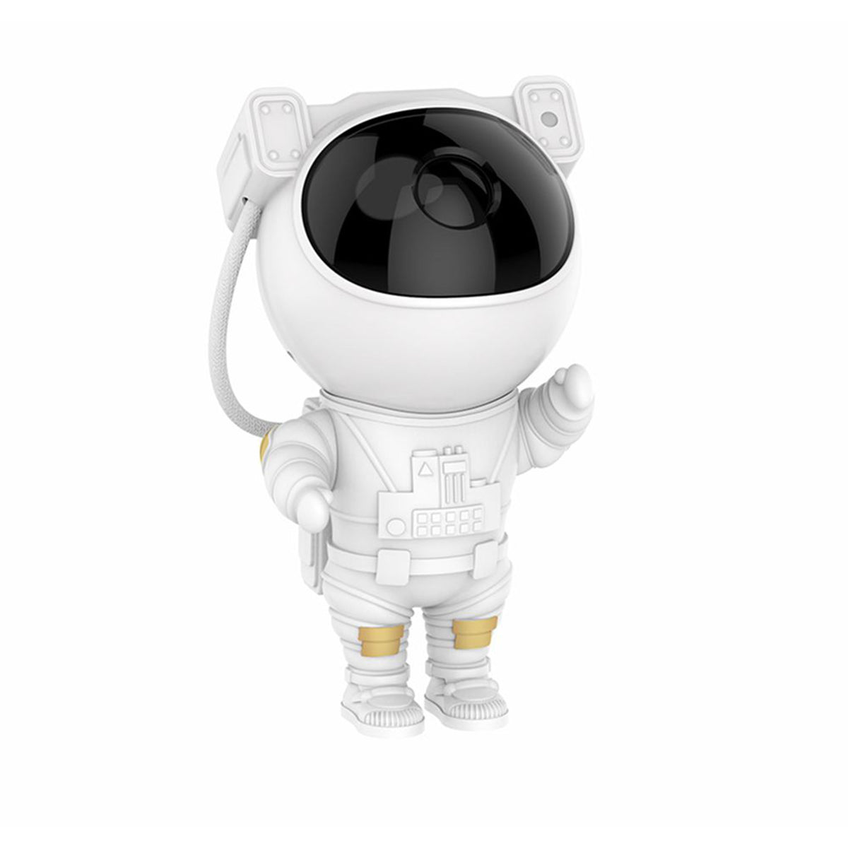Astronaut galaxy projector night light in white, projecting stars and nebula, with remote control